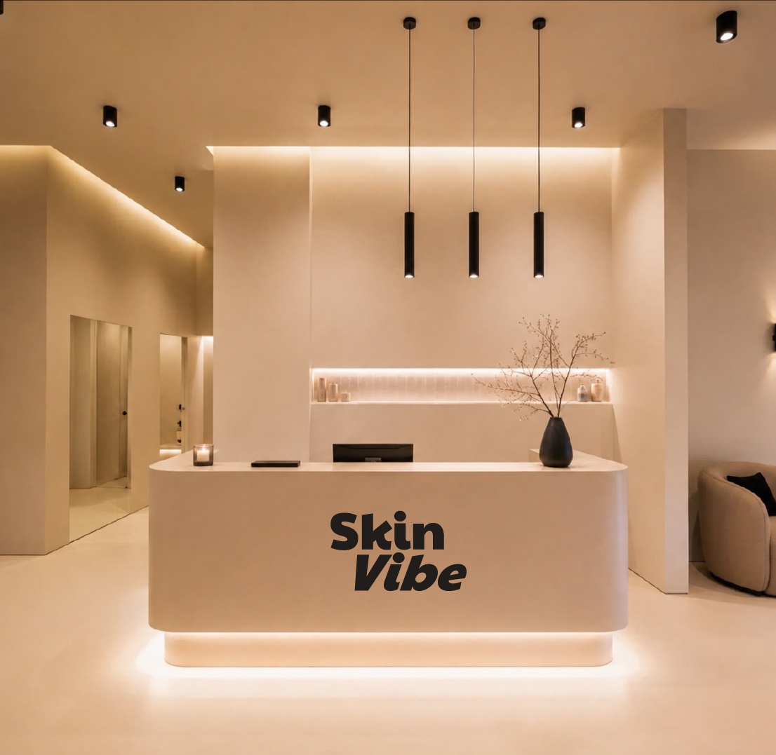 Interiér moderní estetické kliniky Skin Vibe